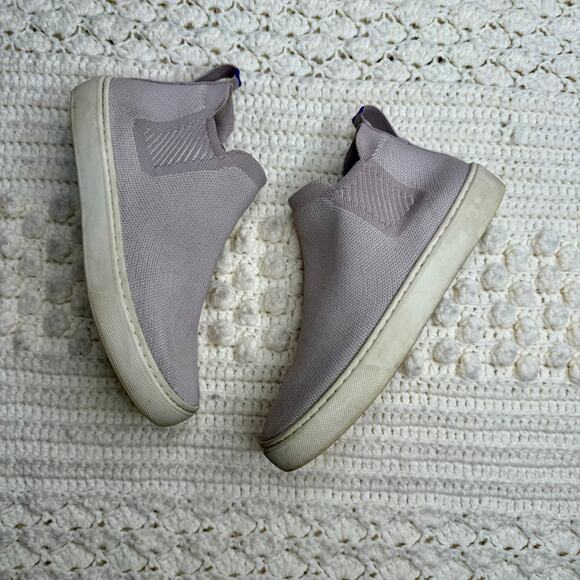 ROTHY'S Women's Size 6.5 Chelsea Boot Shoes Lilac Gray Slip On High Top Sneaker - Picture 14 of 14